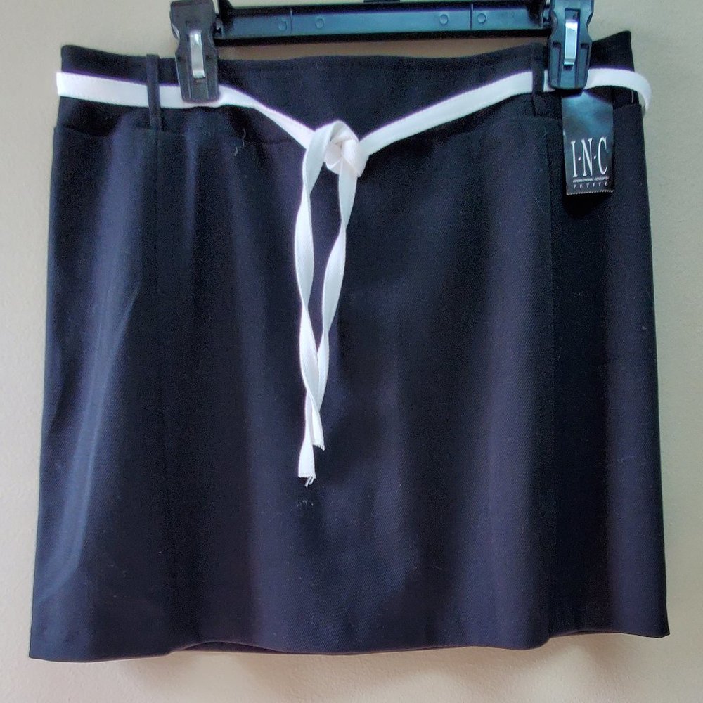 INC Monroe Black Knit Skirt